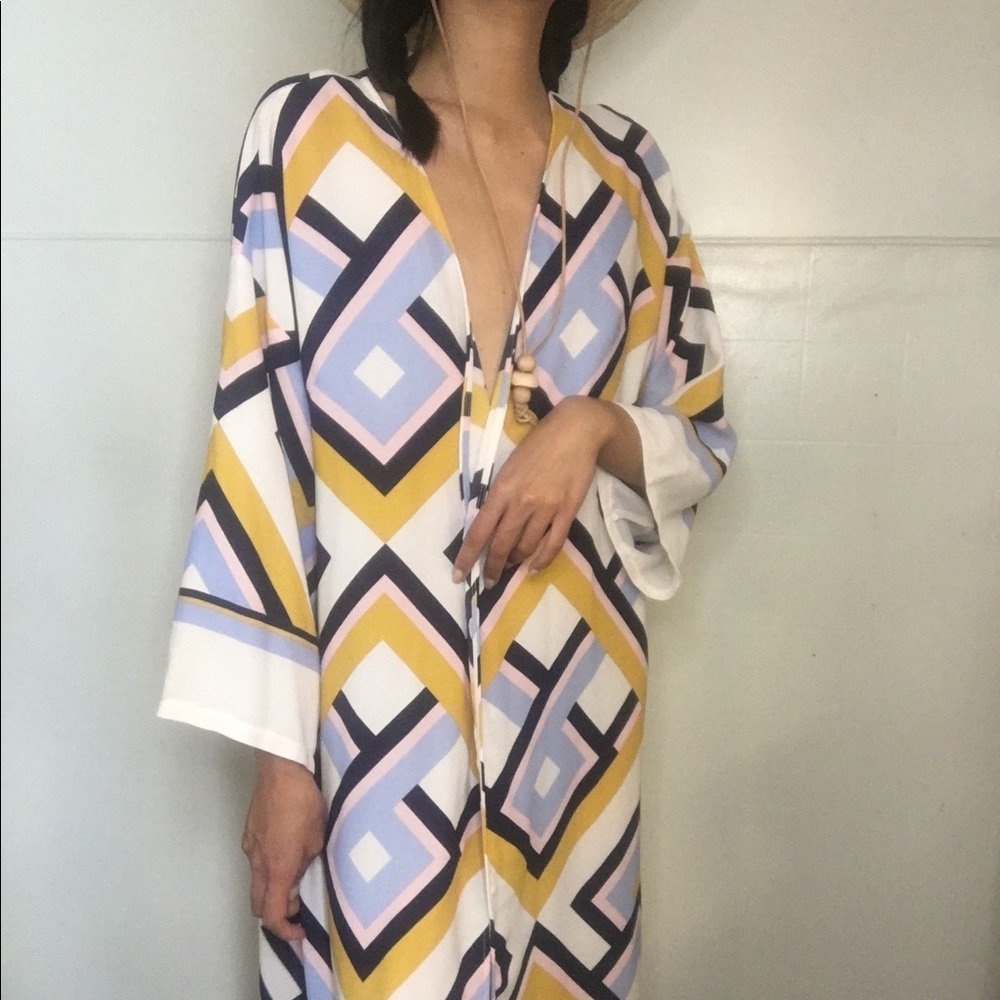 Colorful pattern robe/dress - Picture 2 of 4